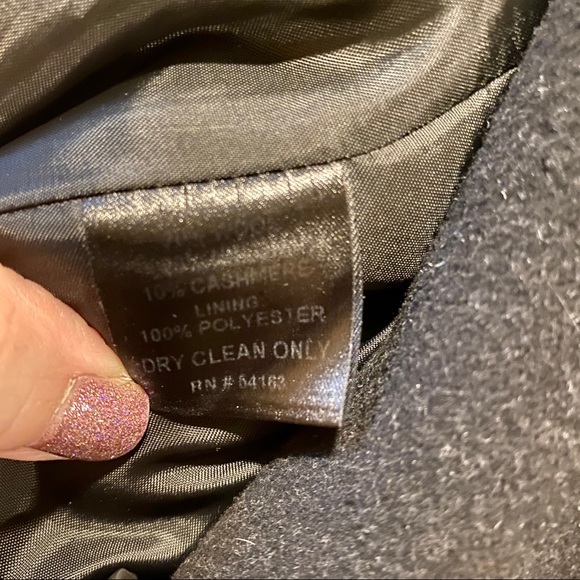 Jones New York Wool Coat - Black - 16 - Picture 4 of 5